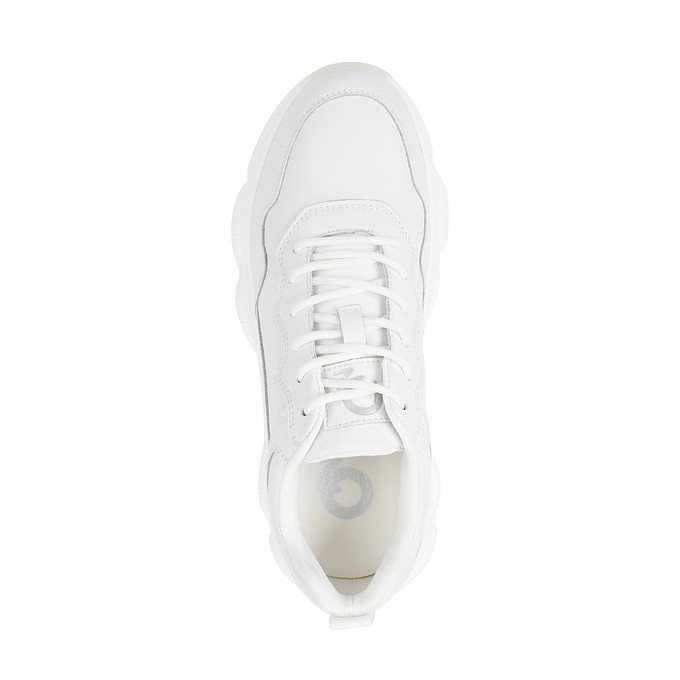 Белые женские кроссовки на платформе О2