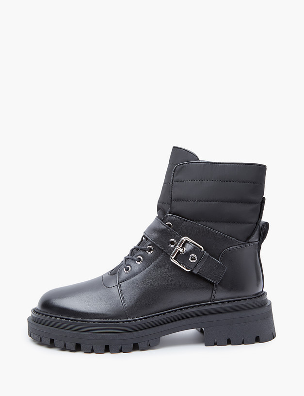 Черные женские зимние ботинки с пряжкой MASCOTTE 58-325632-7100M | ракурс 1