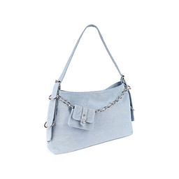NA-51BWC-003 Сумка женская текстиль/текстиль голуб, L, INSTREET