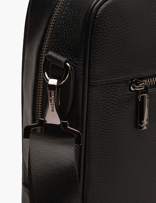 Черный мужской портфель MASCOTTE 602-3205-102 | ракурс 5