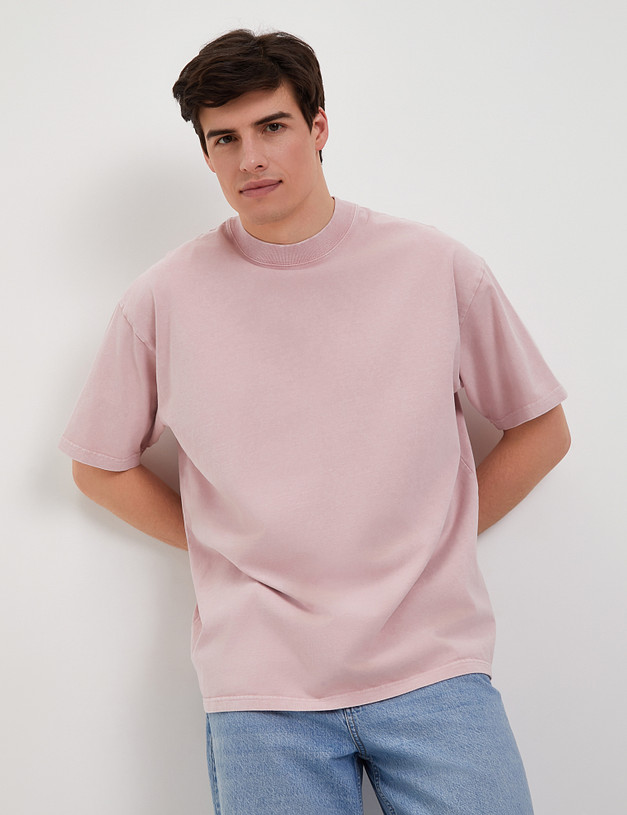 Розовая мужская футболка MASCOTTE 889-4118-2606 | ракурс 1