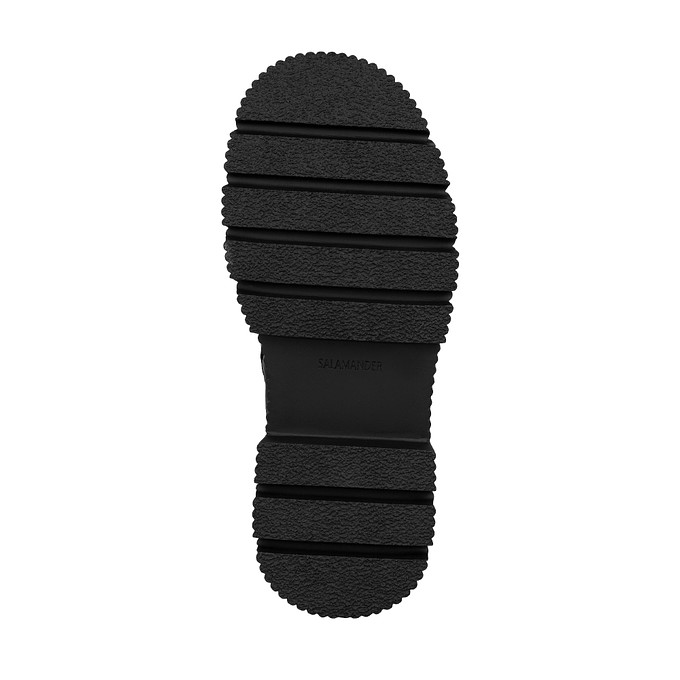 Черные кожаные женские ботинки "Саламандер"