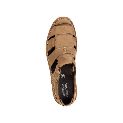Туфли летние мужские quattrocomforto 336-21MZ-023NK, цвет бежевый, размер 40 - фото 5