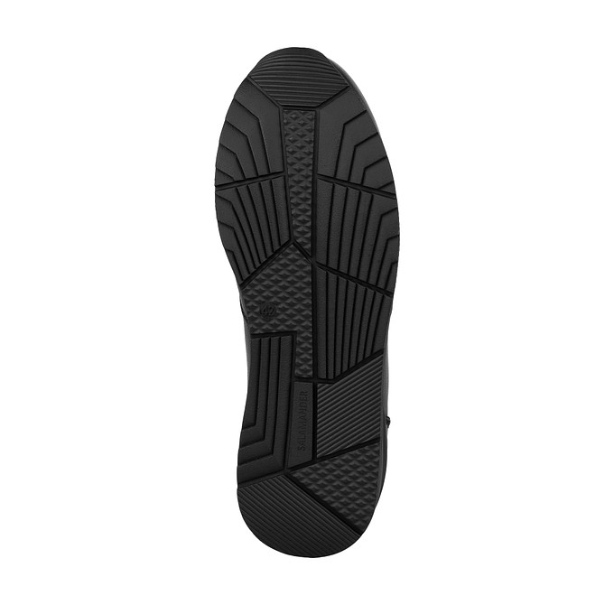 Черные кожаные мужские кроссовки «Саламандер»