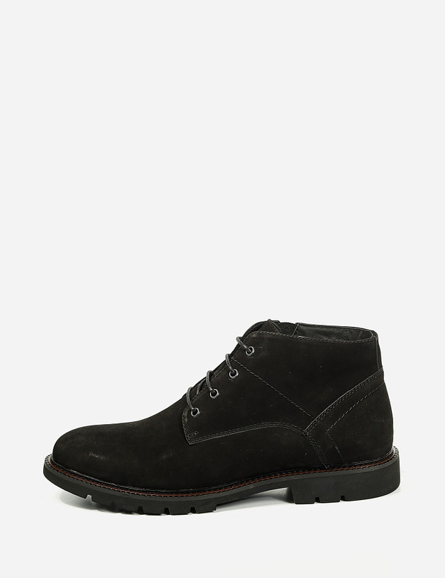 Черные мужские ботинки из нубука MASCOTTE 22-1212727-3301M | ракурс 2