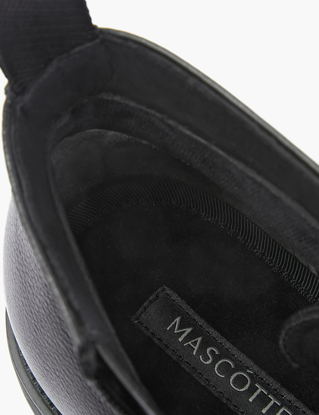 Черные кожаные мужские ботинки MASCOTTE 128-223021-0102 | ракурс 6