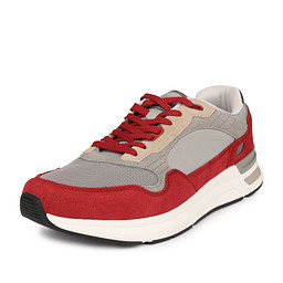 189-51MV-918TT Полуботинки для активного отдыха мужские текстиль-спилок/текстиль серый-красн, Pulse