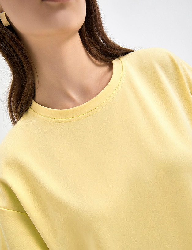 Желтое платье-футболка MASCOTTE 790-3110-2618 | ракурс 8
