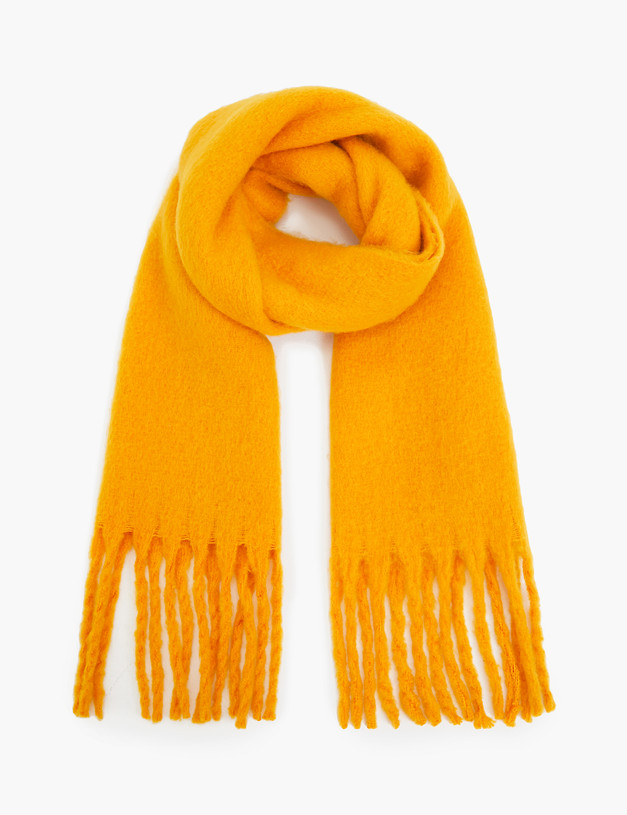 Желтый женский шарф MASCOTTE 766-3224-2418 | ракурс 2