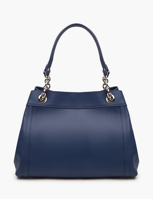Синяя женская сумка из кожи MASCOTTE 660-2254-103 | ракурс 2