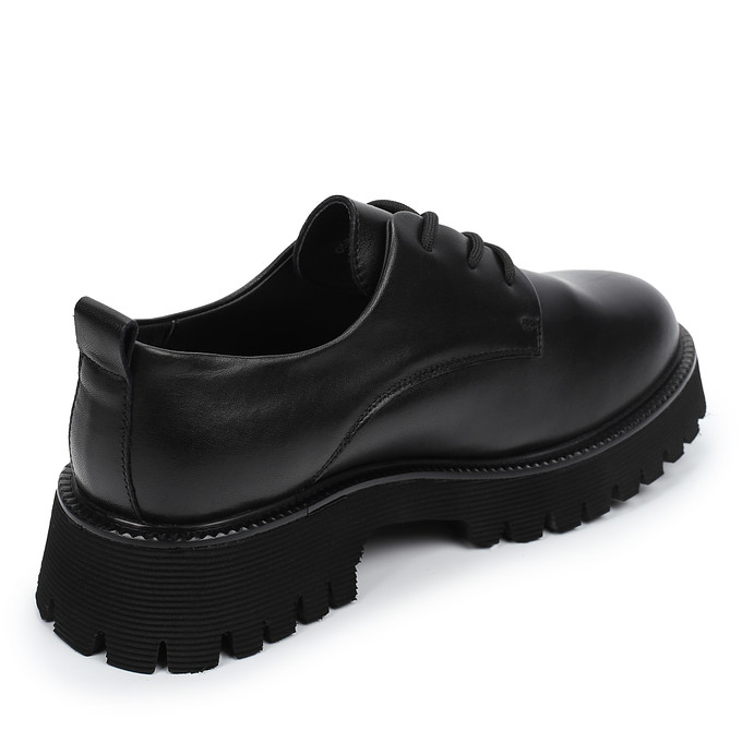 Черные кожаные полуботинки со шнуровкой «Томас Мюнц»