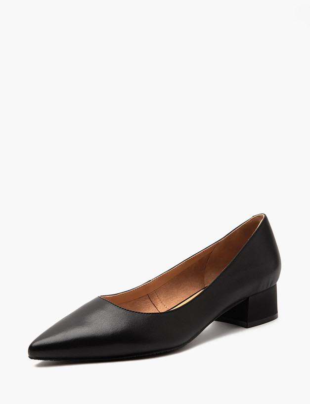 Черные кожаные  женские туфли MASCOTTE 175-4127411-3501M | ракурс 2