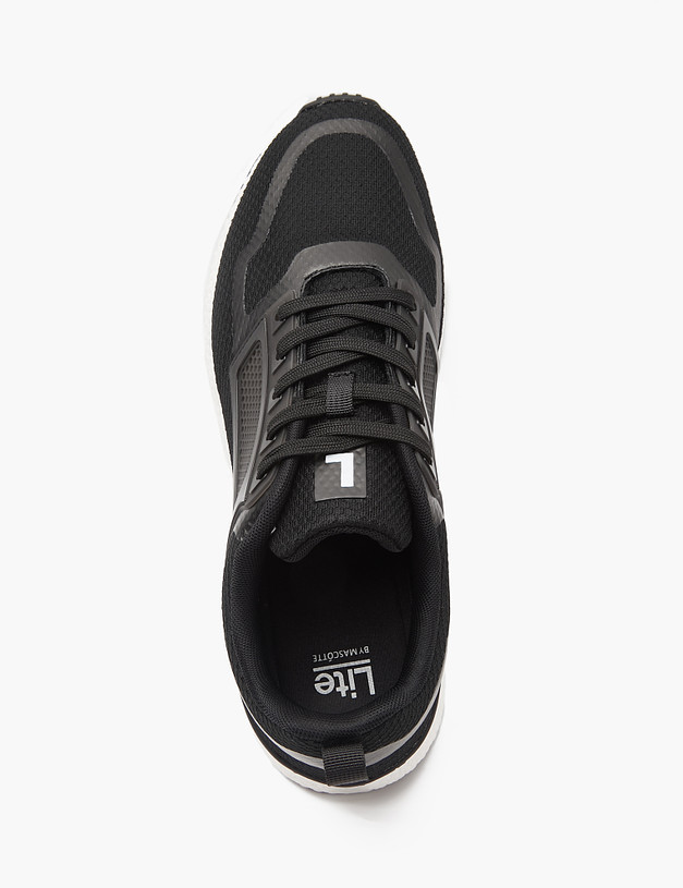 Черные мужские кроссовки с контрастной подошвой MASCOTTE 189-4131623-0202 | ракурс 5