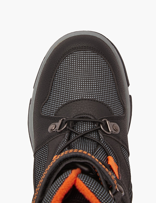Зимние ботинки для мальчиков с оранжевыми деталями MASCOTTE 18-320151-0602 | ракурс 5