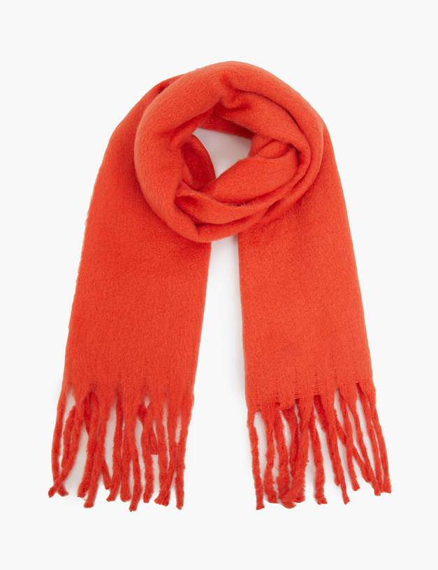 Оранжевый женский шарф MASCOTTE 766-3224-2413 | ракурс 2