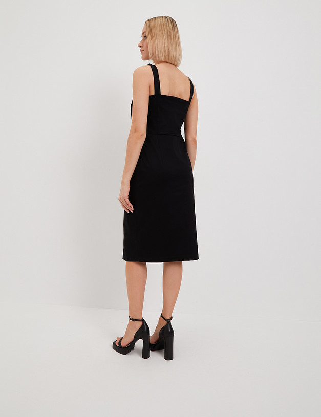 Черное женское платье MASCOTTE 790-4106-2602 | ракурс 6