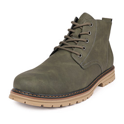 116-52MZ-062SR Ботинки мужские и.кожа/ворс.ткань зелен, INSTREET