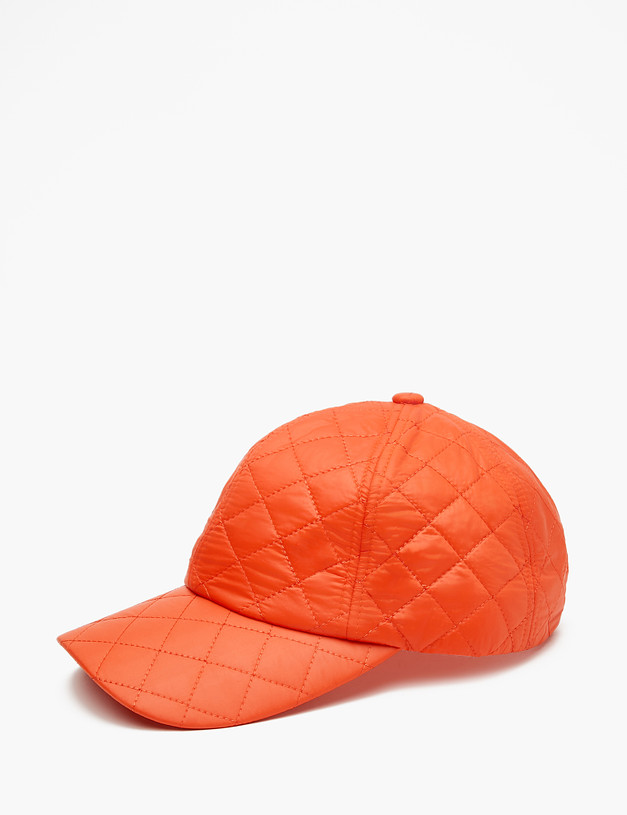 Оранжевая стеганая кепка MASCOTTE 746-2202-2413 | ракурс 4