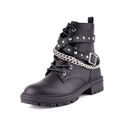 Ботинки для девочек ZENDEN first 109-32GO-818SR, цвет черный, размер 27