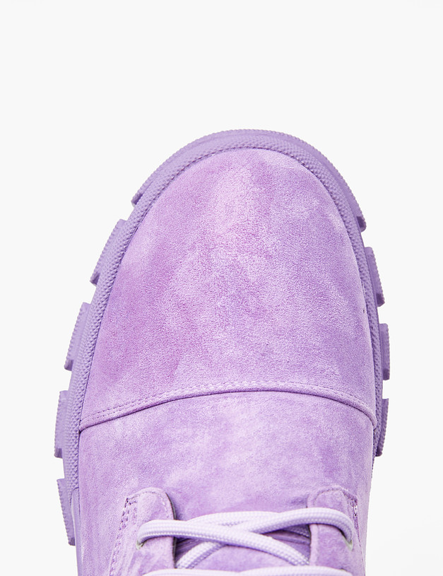 Фиолетовые женские зимние ботинки MASCOTTE 233-122631-4626M | ракурс 5