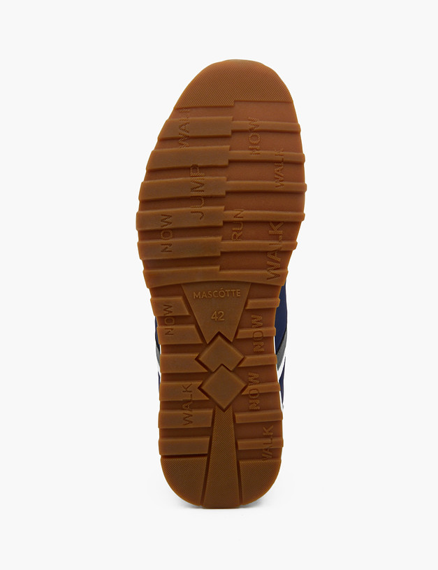 Синие мужские кроссовки из велюра и текстиля MASCOTTE 189-3115022-0203 | ракурс 6