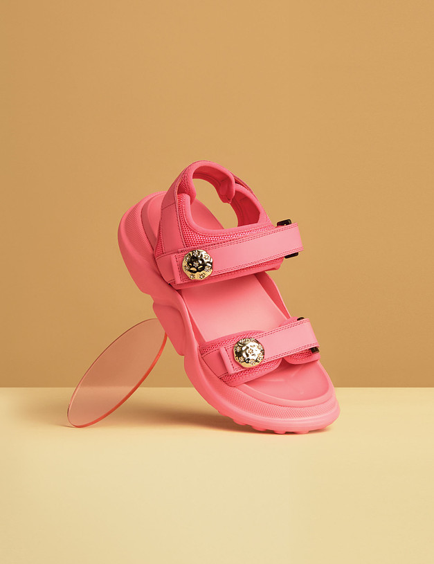 Розовые женские сандалии на массивной подошве MASCOTTE 47-310423-0106 | ракурс 1