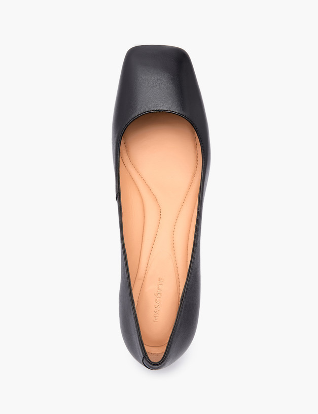 Черные женские туфли на квадратном каблуке MASCOTTE 175-3182612-3501M | ракурс 5