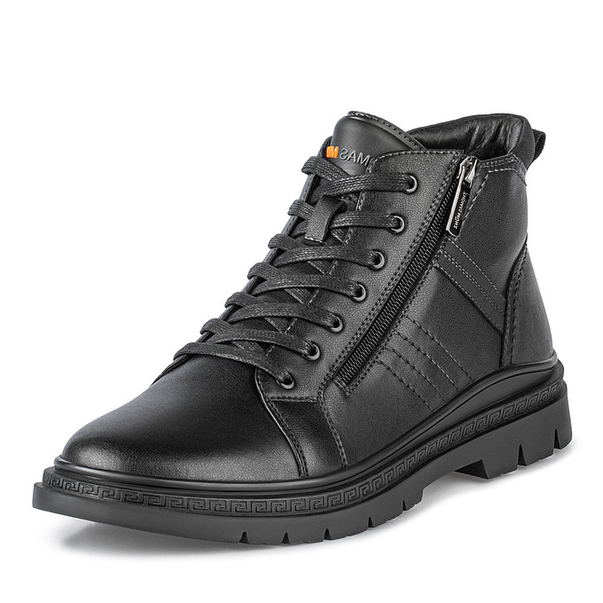 Черные кожаные мужские ботинки «Томас Мюнц»