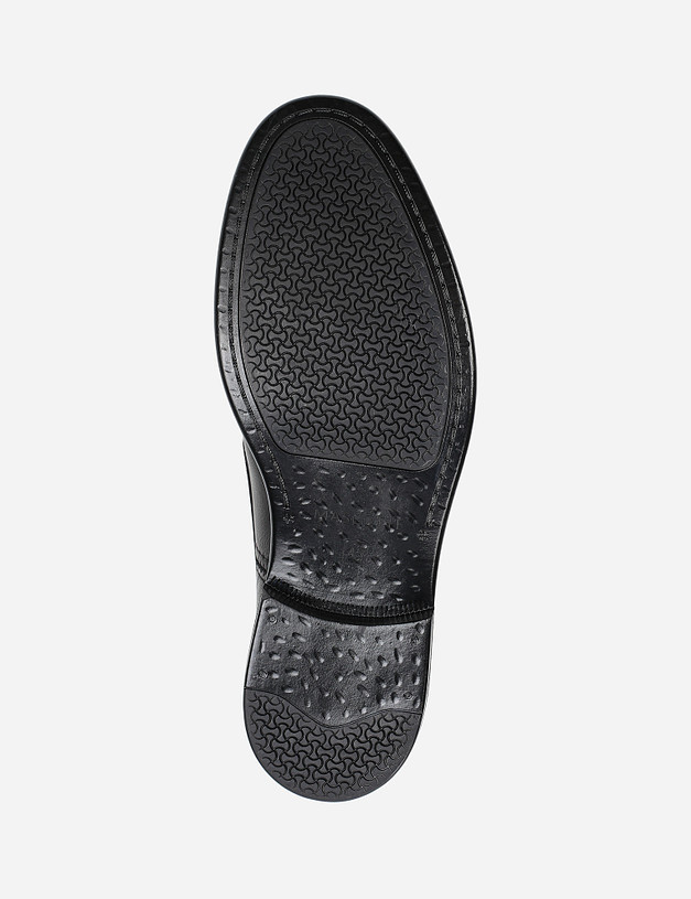 Черные мужские туфли без шнуровки MASCOTTE 58-121611-0102 | ракурс 6