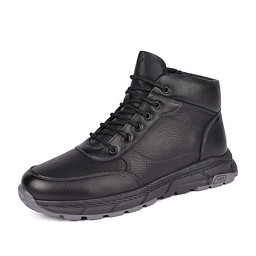 58-42MZ-S161SW Ботинки для активного отдыха мужские и.кожа/и.мех черн, INSTREET