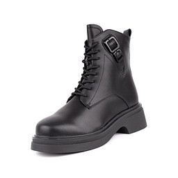 199-32WB-779VN Ботинки женские кож.спилок/шерсть-и.мех черн, Zenden