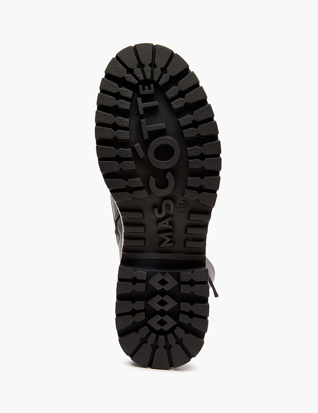 Черные женские сапоги со шнуровкой MASCOTTE 233-3202124-3100M | ракурс 5