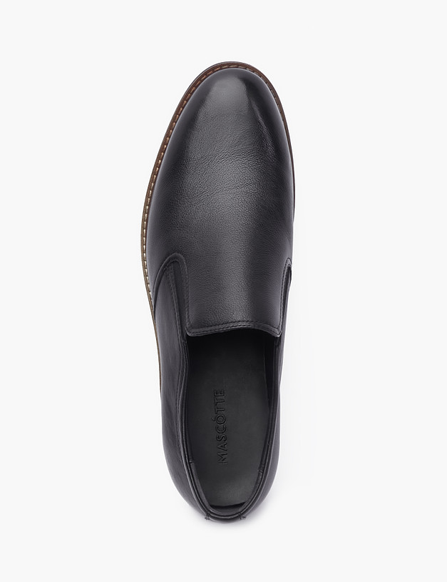 Черные мужские туфли MASCOTTE 58-210213-0102 | ракурс 4