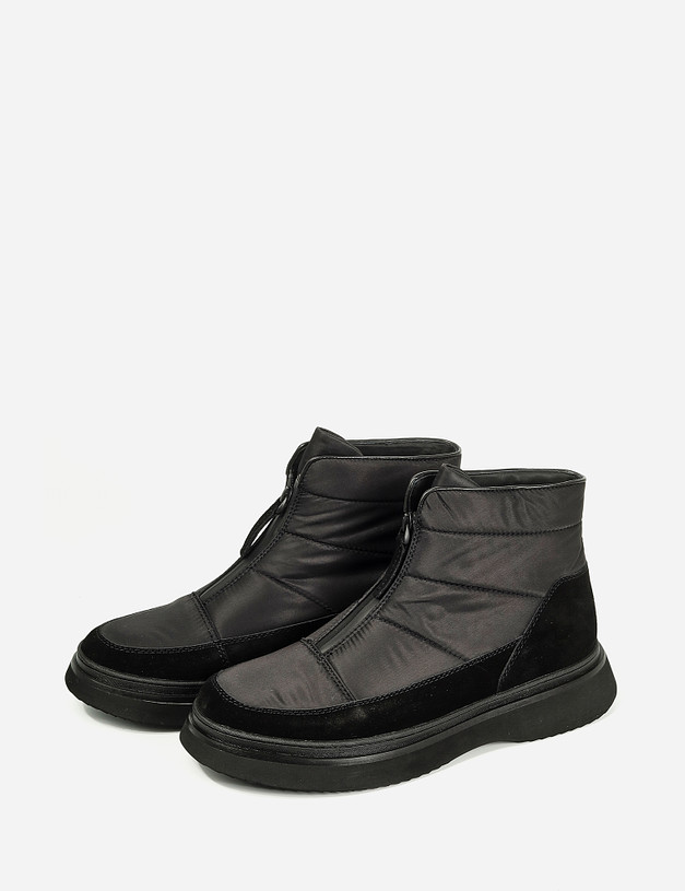 Черные мужские ботинки дутики MASCOTTE 22-1210624-3205M | ракурс 8