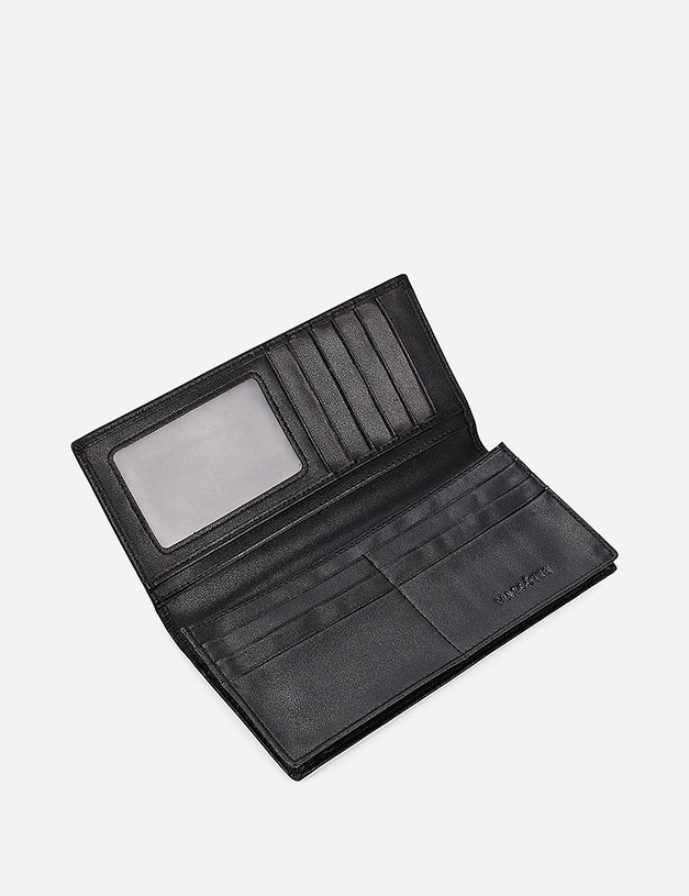 Черное мужское портмоне из кожи MASCOTTE 602-0133-102 | ракурс 3
