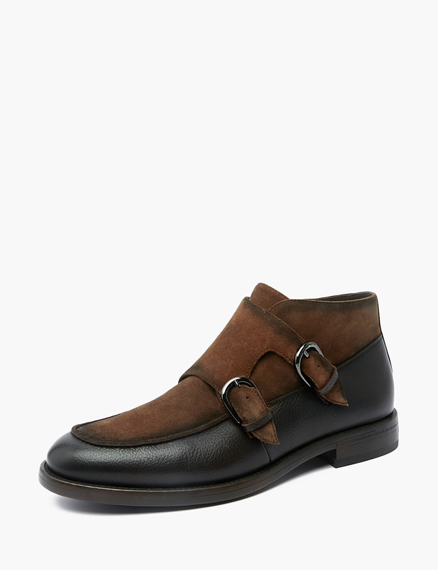 Акцентные коричневые мужские ботинки MASCOTTE 22-221023-3207M | ракурс 2
