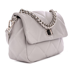 NA-41BWC-025 Сумка женская и.кожа/текстиль серый, S, INSTREET