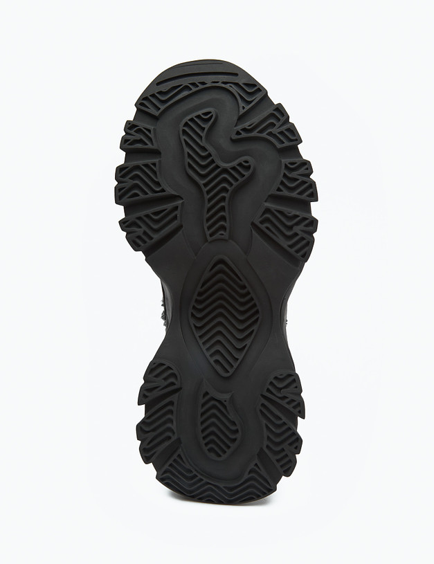 Черные женские зимние ботинки на массивной подошве MASCOTTE 175-3205331-3605M | ракурс 5