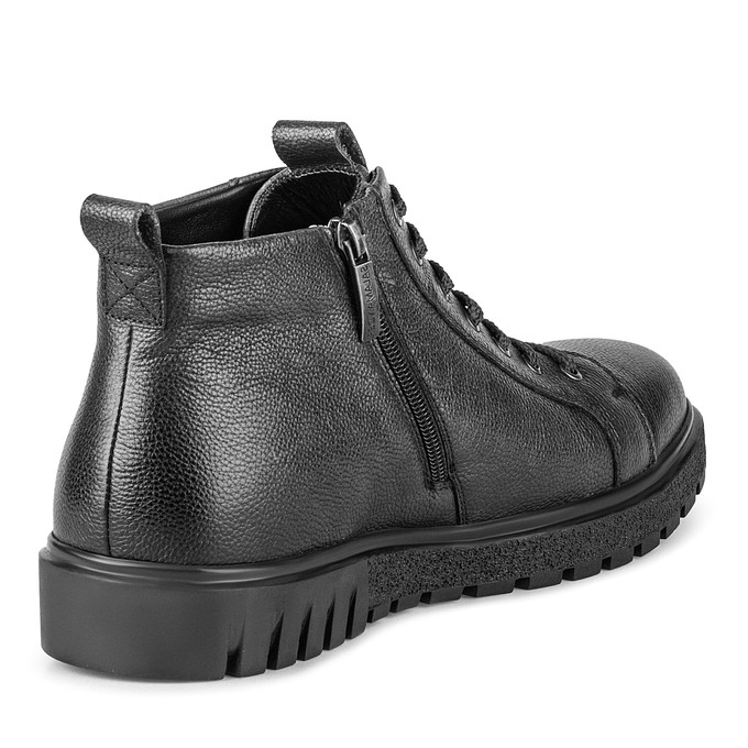 Черные мужские кожаные ботинки «Саламандер»