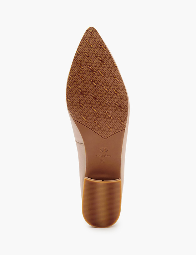 Бежевые кожаные женские туфли MASCOTTE 126-411911-3509M | ракурс 7