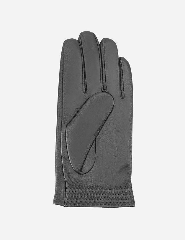 Черные кожаные мужские перчатки MASCOTTE 709-0202-102 | ракурс 3