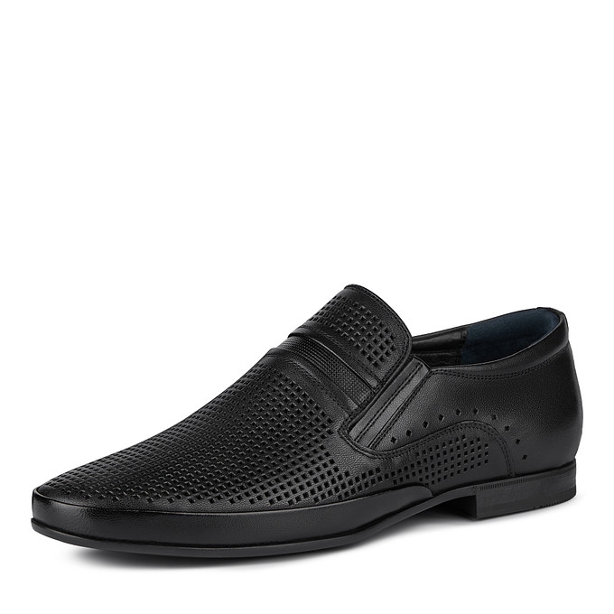 Черные кожаные туфли мужские "Саламандер"