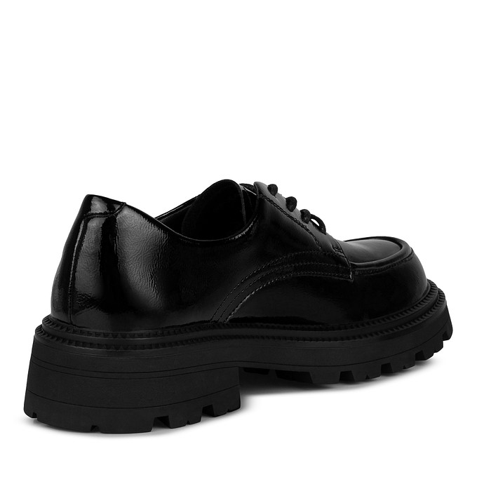 Черные кожаные женские полуботинки со шнуровкой «Томас Мюнц»