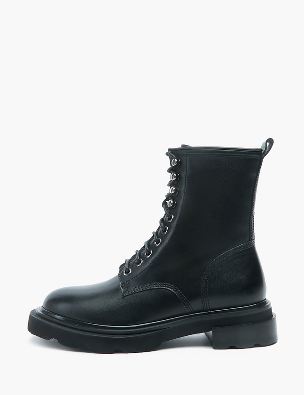 Черные женские ботинки из кожи MASCOTTE 99-2260821-3100M | ракурс 1