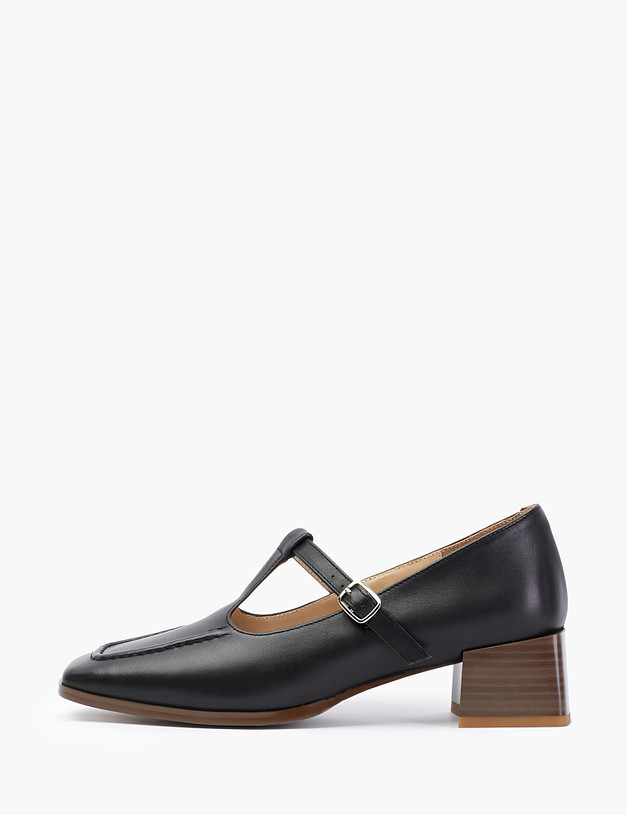 Черные кожаные женские туфли MASCOTTE 126-210211-0502 | ракурс 2