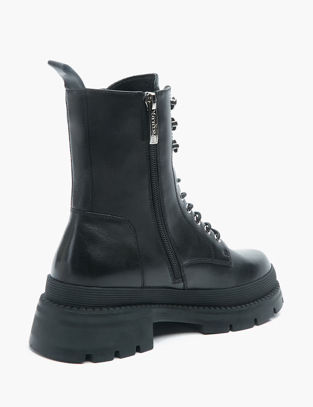 Черные женские ботинки с боковой молнией MASCOTTE 58-225534-0102 | ракурс 3