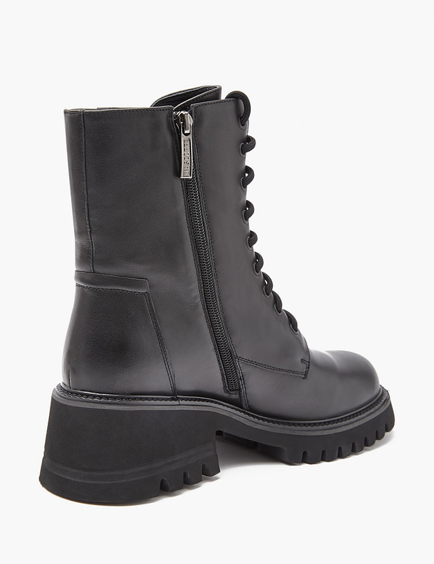 Черные женские зимние ботинки MASCOTTE 233-3201536-3100M | ракурс 3
