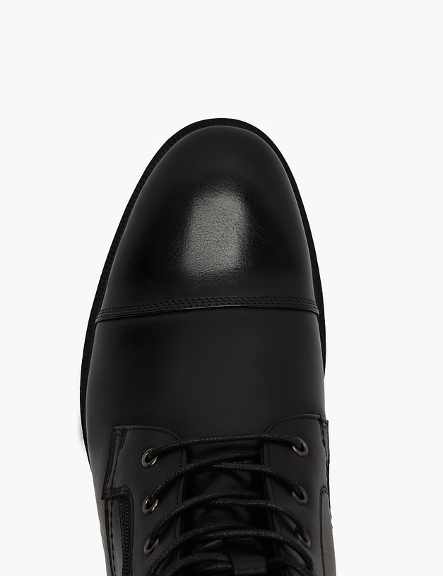 Черные мужские ботинки из кожи MASCOTTE 58-322525-0102 | ракурс 4