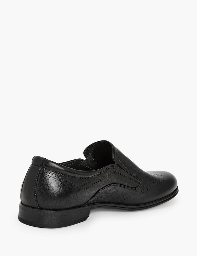 Черные кожаные мужские туфли MASCOTTE 128-315811-0102 | ракурс 3