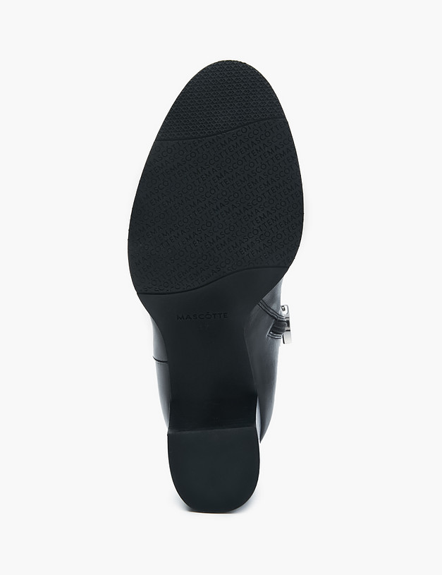 Черные женские сапоги на устойчивом каблуке MASCOTTE 172-2264121-3199M | ракурс 6
